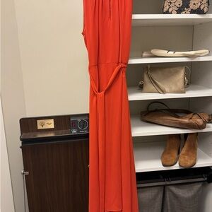 Tahari Bold Orange Gown